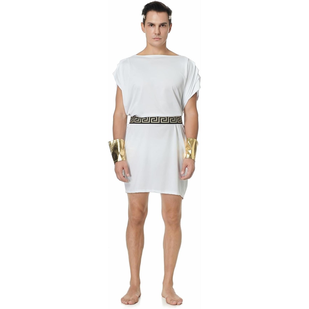 Colorful House‎ Toga Set Mens XL White Roman Greek God Costume Mythical Party